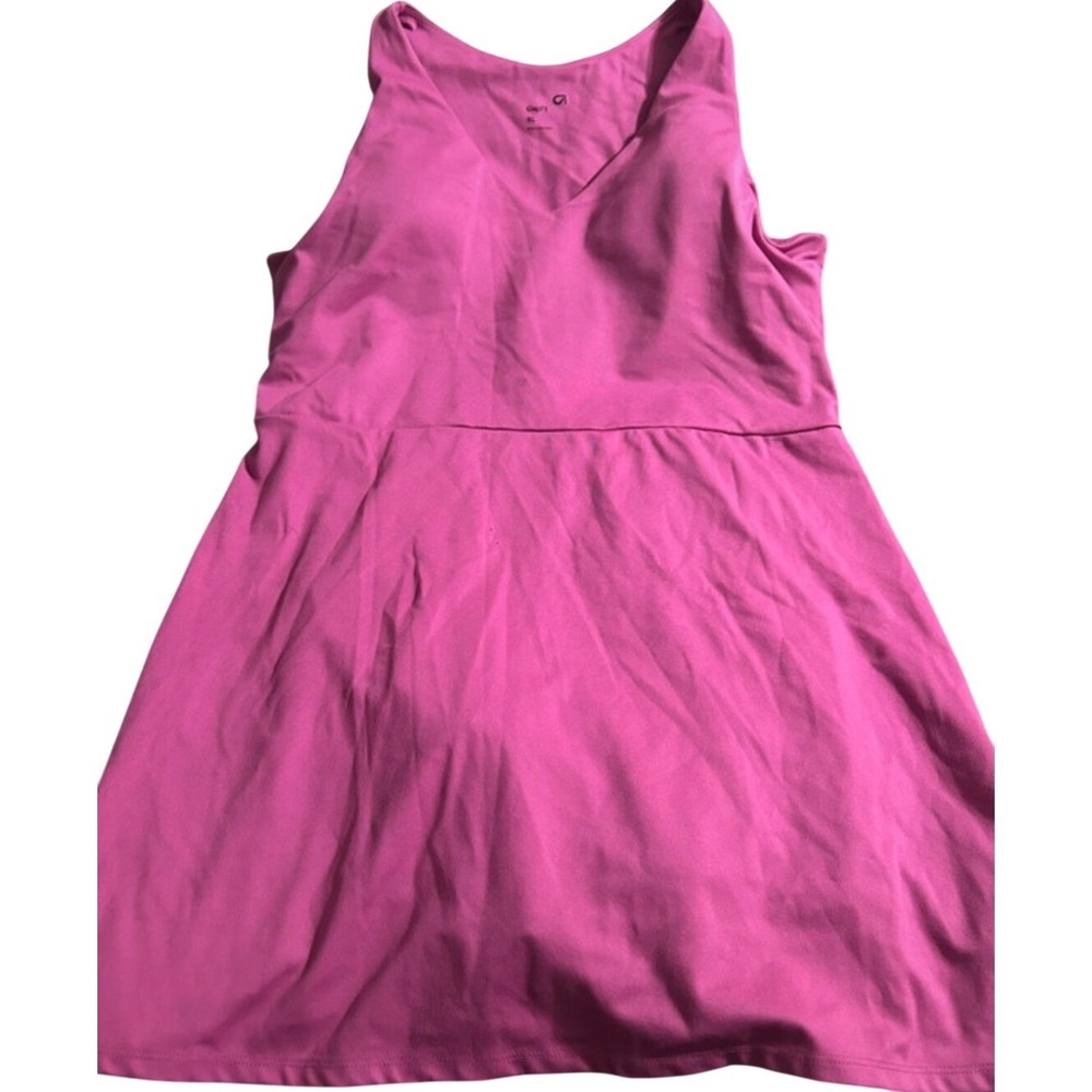 GapFit Womens Pink Active Workout Dress Built-in Shorts V-Neck XL GF004929